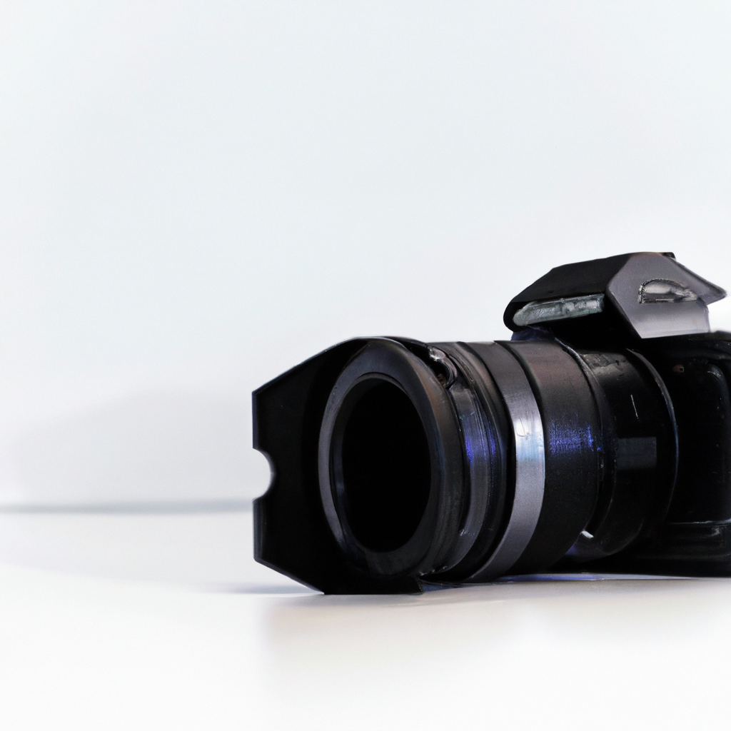 Appareil photo professionnel en studio